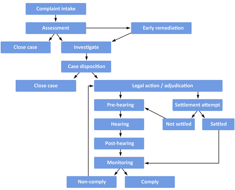 Complaint Process Flow Chart
