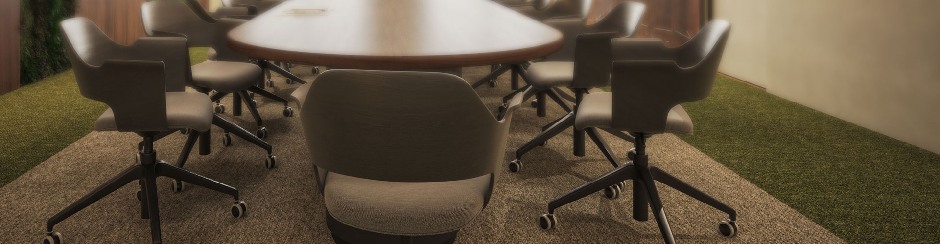 Close up of a conference room close up 1920px by 500px jumbotron