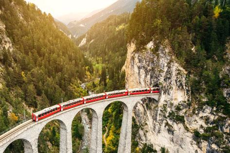 Picture of a Train somewhere in Europe to represent the thumbnail for Educated outside of the United States