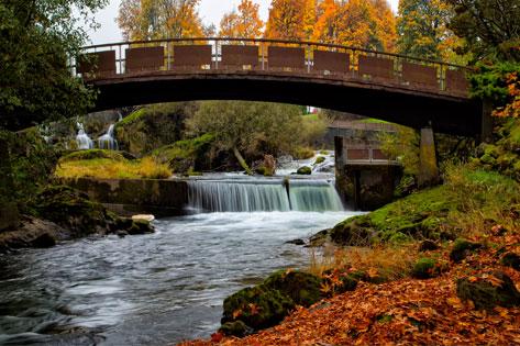 Picture of the underside of the Tumwater Bridge with the waterfall used as the Hot Topics thumbnail