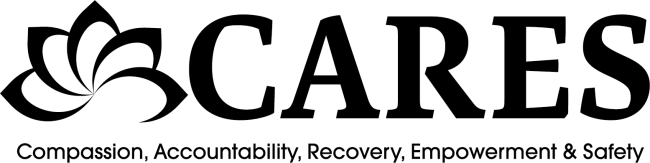 New CARES logo black with transparent background version